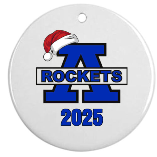 Auburn Rockets Custom Ceramic Ornament Thumbnail
